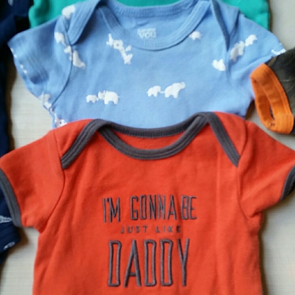 0/3 and 3 month Carter's boy onesies - Picture 2 of 6